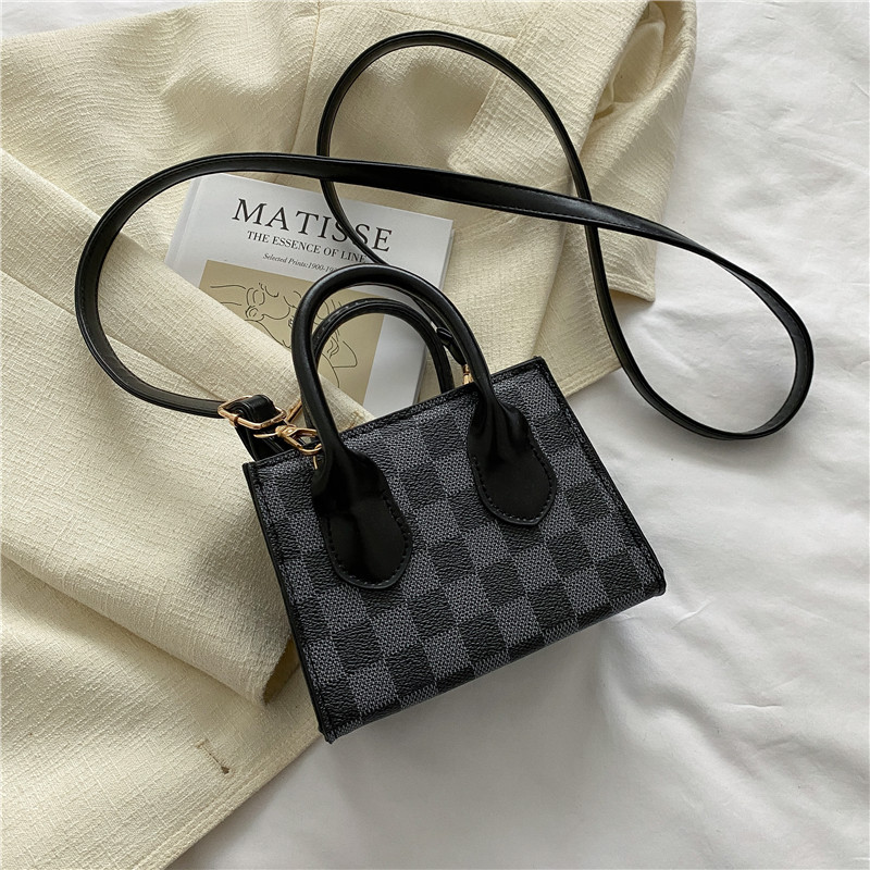 Popular Women's Bags Retro Plaid Small Square Bag 2021 New Bags Women's All-Match Special-Interest Shoulder Bag Women's Corssbody Bag