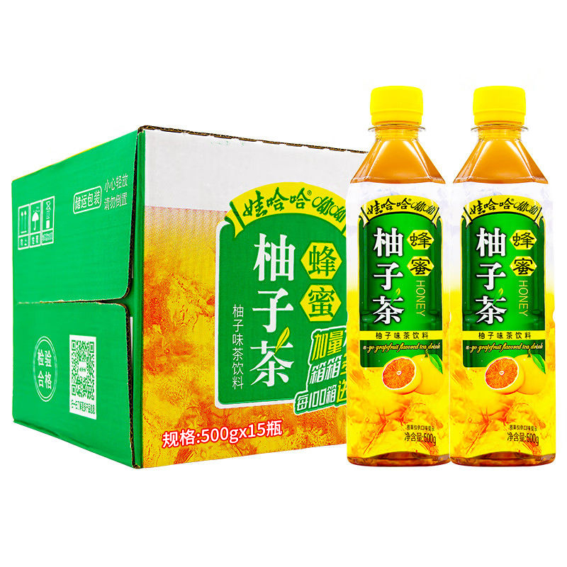 娃哈哈蜂蜜柚子茶500ml*15瓶整箱装果汁饮料多省-阿里巴巴