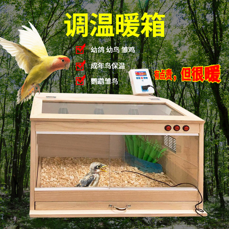 鹦鹉保温箱鹦鹉专用育雏幼鸟雏鸟小鸟手养鸟保温箱恒温鸟用保温箱