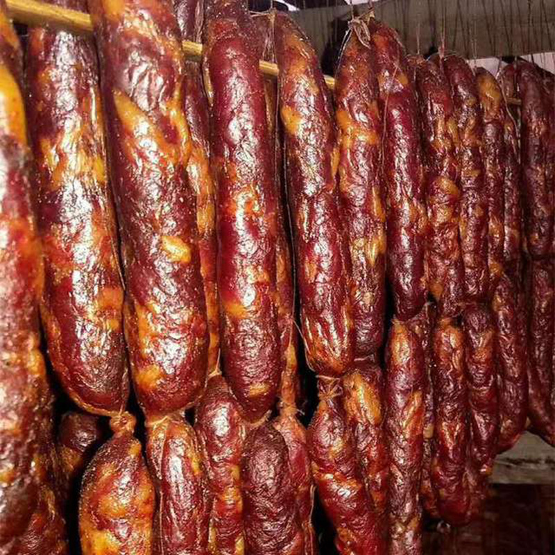 腊肠四川特产麻辣川味农家 烟熏肉腊味香肠即食肉500g