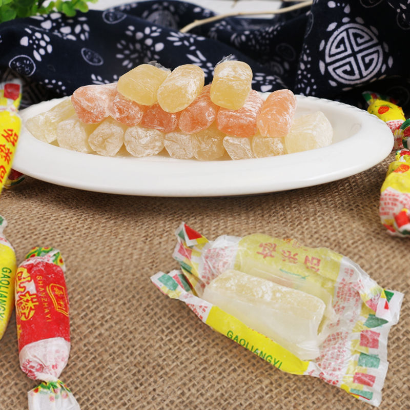 高粱饴软糖山东特产怀旧高粱怡拉丝糖糖果散装网红零食