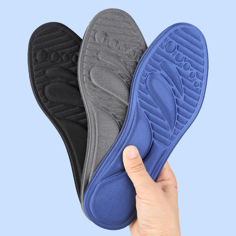 Thick Sponge Elastic Soft Shock-Absorbing Massage Sweat-Absorbent Breathable Lightweight Cropped Sports Casual Insole