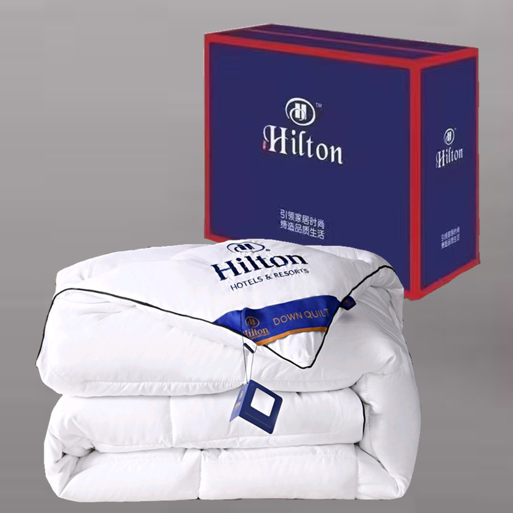 Hilton Hotel Duvet Winter Thickened Soybean Fiber Quilt Double Gift Spring and Autumn Feather Fabric Comforter