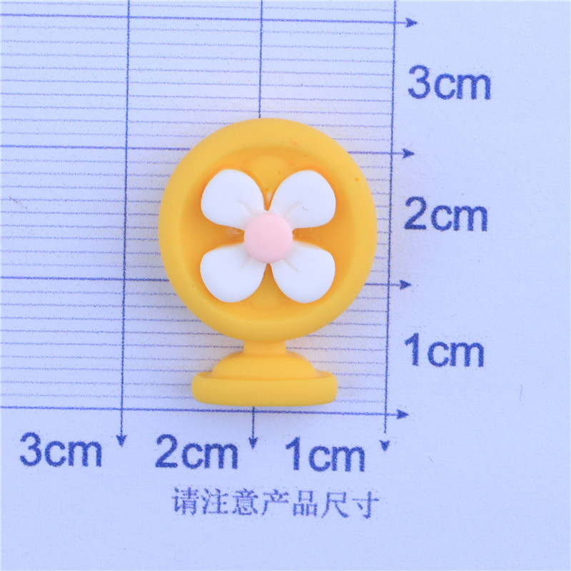 Small Phone Fan Computer Camera Cartoon Cream Glue Hair Accessories Resin Accessory Material Package Factory Wholesale