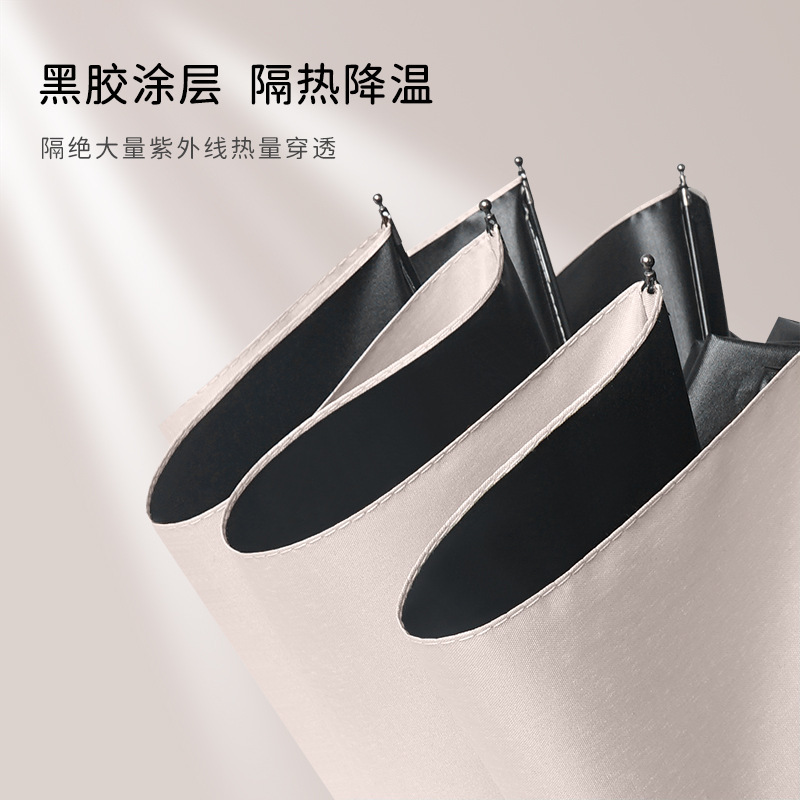 12-Bone Automatic Folding Umbrella Men Large Size Double Women's Dual-Use Sun-Proof UV-Proof Sun Umbrella