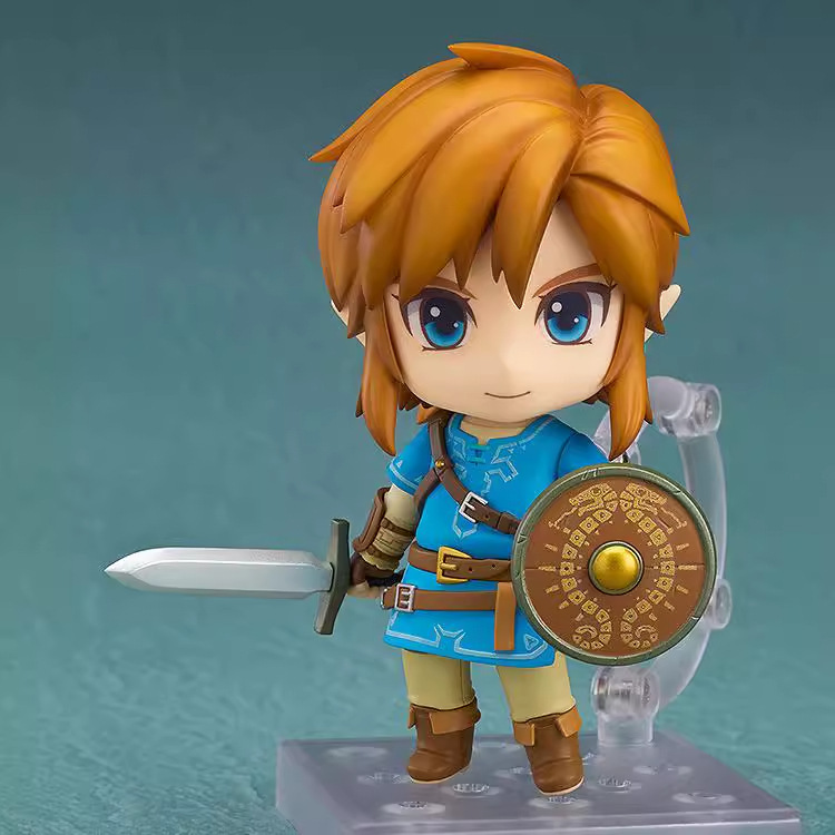 塞尔达传说 q版粘土人 733#林克普通版gsc荒野之息 摆件 盒装手办