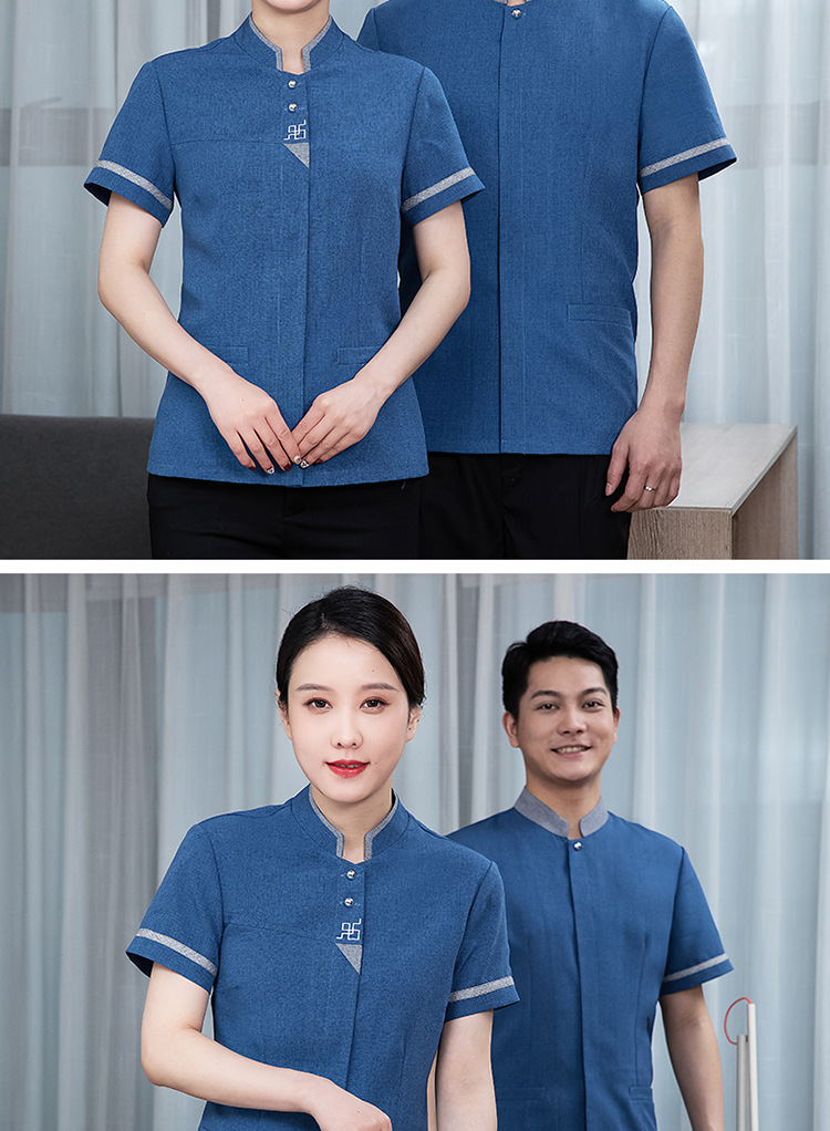 保洁服短袖客房服务员工作服阿姨物业酒店宾馆家政保洁工作服夏装