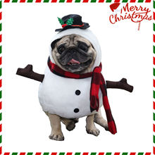 宠物圣诞节搞笑衣服搞怪狗狗雪人变身装泰迪法斗猫咪万圣节雪人装