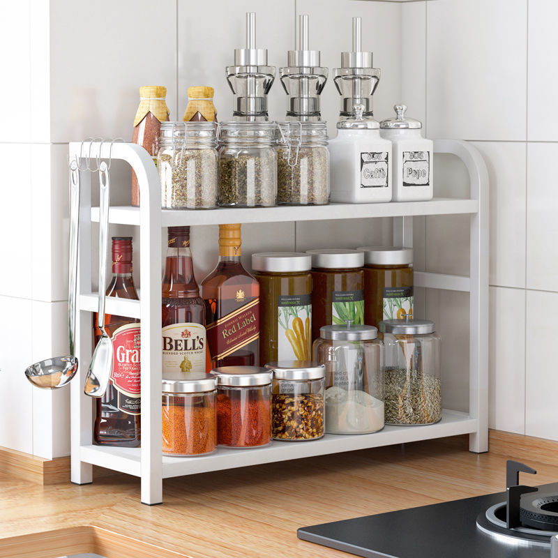 厨房放酱油醋的架子调料置物架台面收纳架调味品油盐酱醋用品家用