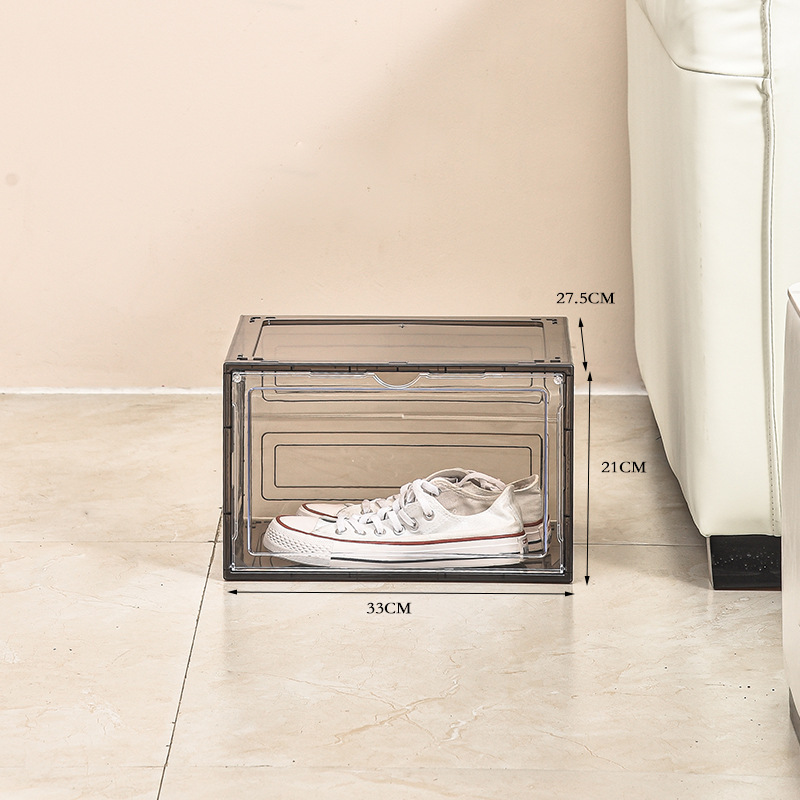 Shoe Box Hard Box Storage Transparent Acrylic Aj Basketball Doll Bag Hand-Made Storage Box Thick Large Shoe Cabinet