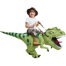 搞笑搞怪卡通人偶服装恐龙坐骑裤子玩具霸王龙小恐龙充气衣服儿童