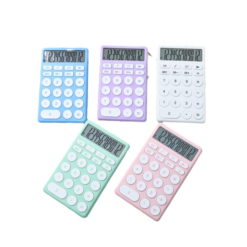 Wholesale Cute Mini Handheld Calculator Macaron Good-looking Student Color Portable Large Screen Computer