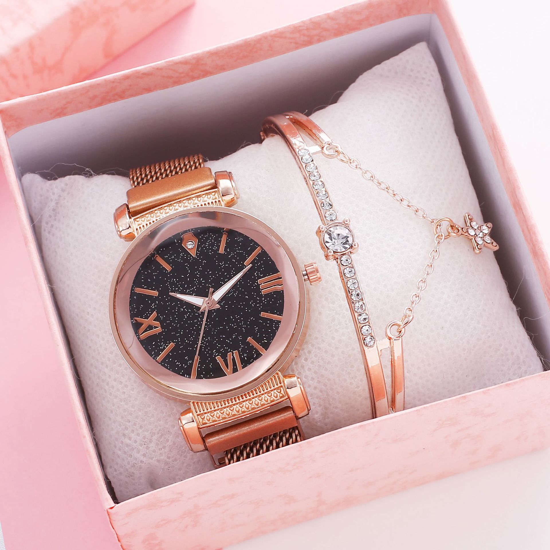 watches 薄款星空手表男女学生韩版简约休闲女石英腕表情侣礼物
