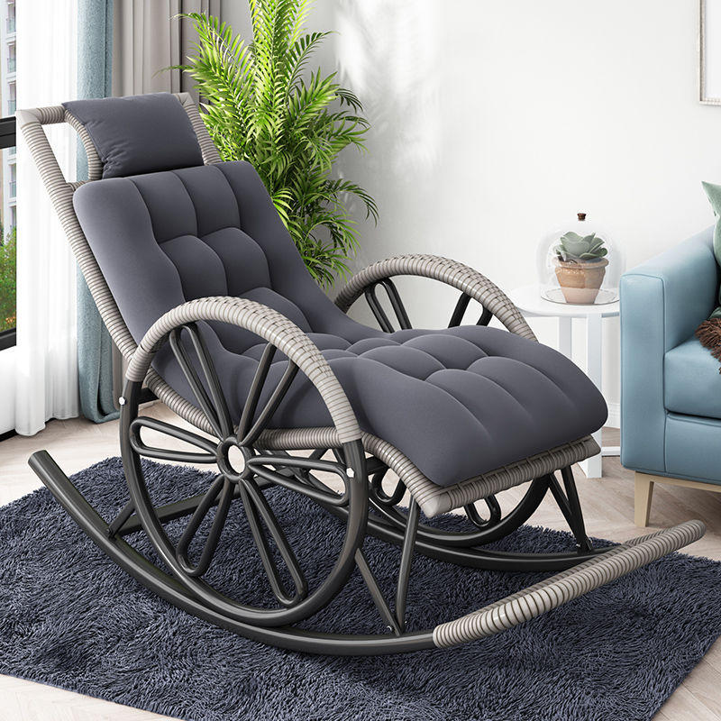 藤摇椅小户型阳台摇摇椅大人休闲懒人逍遥椅午睡家用成人躺椅市场价格