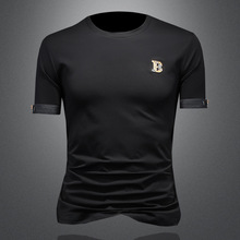 burberry/博柏利 新款男士休闲短袖上衣战马刺绣圆领白色t恤_阿里巴巴