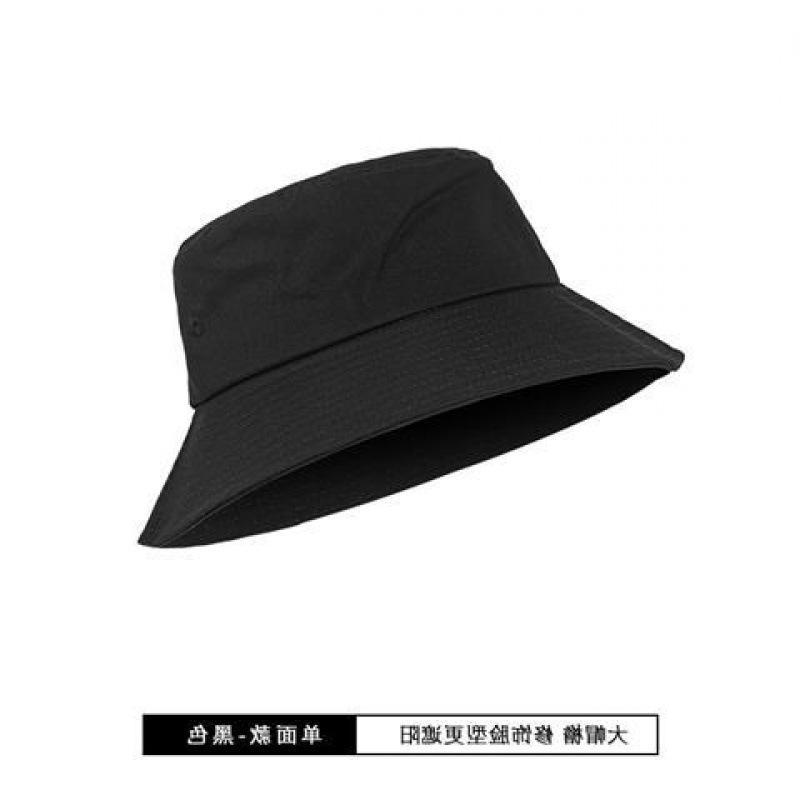 渔夫帽男款黑色男潮夏季帽子大头围防晒遮阳帽双面男士太阳帽薄款