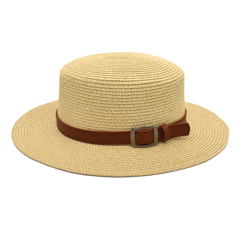 Amazon AliExpress EBay Women's Fashion Straw Hat Bowler Hat Men's Outdoor Beach Sun Protection Sunshade Fedora Hat Summer