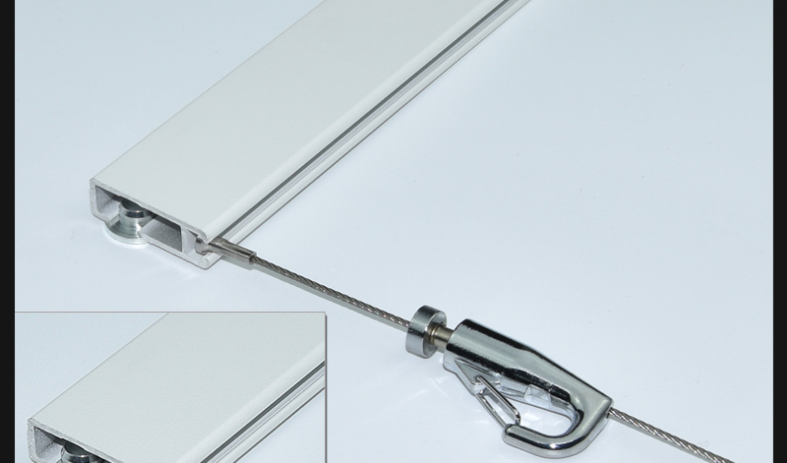 挂画线钢丝挂画钩水兵钩锁线钩挂画器画展挂钩装饰线按压可调节钩