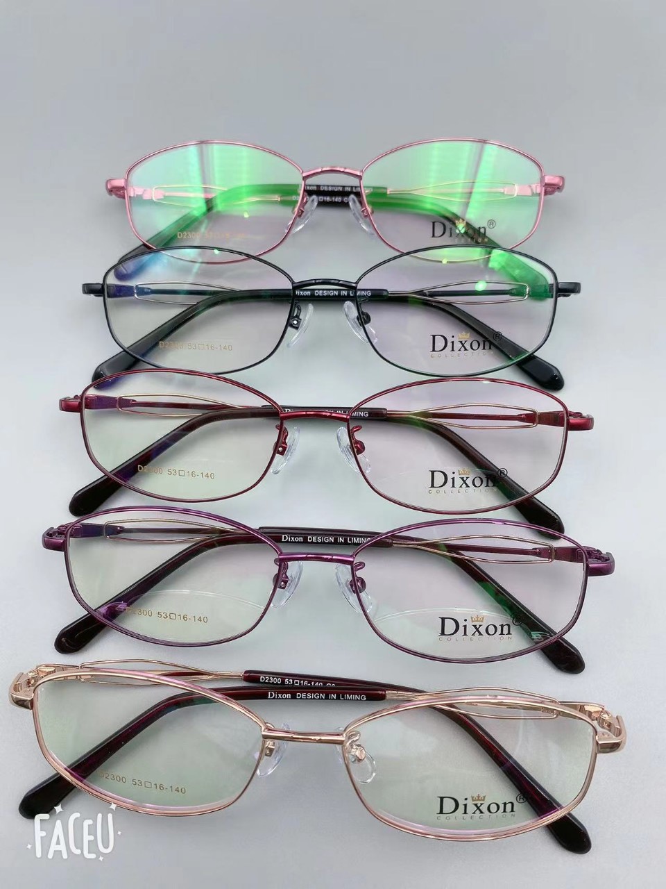 迪克逊23年12月31号新款全框合金女士潮流配镜眼镜架2300型号