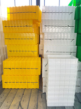 长方形塑料矮周转箱加厚浅盘食品箱豆腐箱面条箱面包箱扁平塑料盒