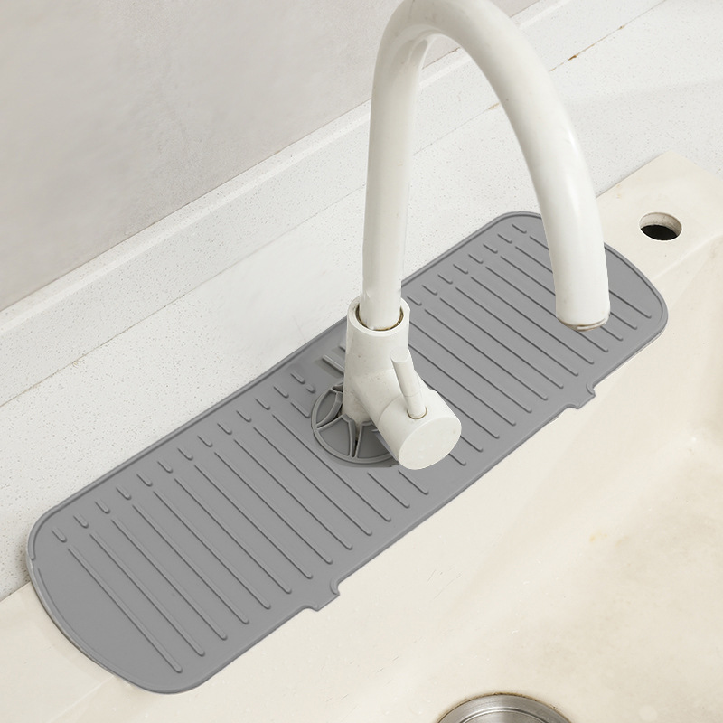 Silicone Draining Pad High Temperature Resistant Faucet Splash-Proof Mat Pool Teacup Mat Kitchen Tool Faucet