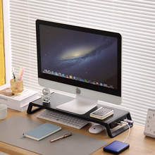 新款木质台式电脑增高架桌面杂物收纳置物架抬高显示器架底座支架