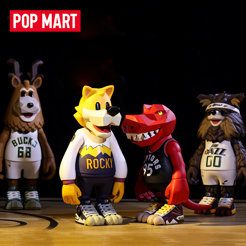 popmart coolrainlabo nba吉祥物公仔玩具娃娃创意礼物
