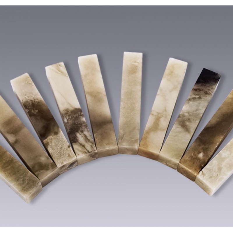 新疆伊犁石彩色冻石方形章石料篆刻用印石硬笔书法小印章