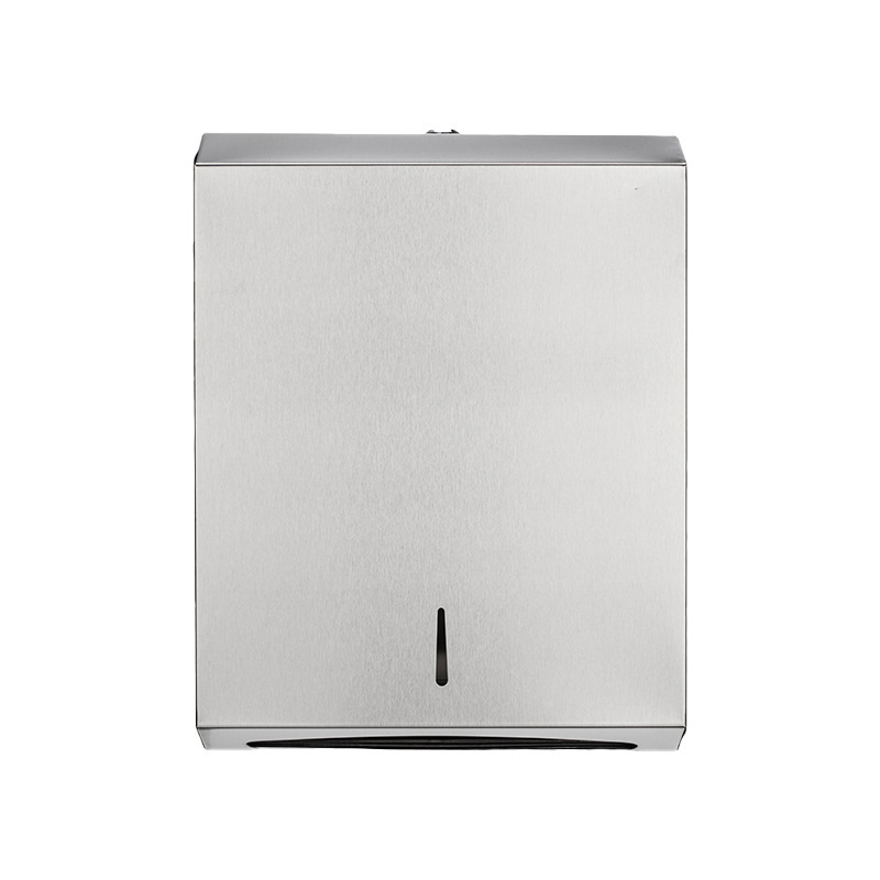 Wald Cross-Border Wall-Mounted Square Tissue Box 304 Stainless Steel Tissue Box Hotel Bathroom Tissue