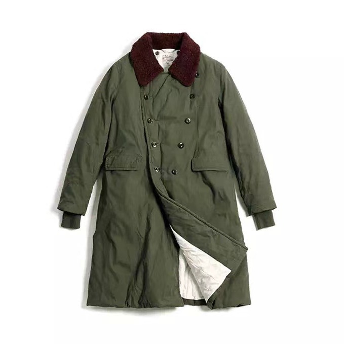 国棉壹厂六五式海虎绒军装大衣怀旧复古经典时尚通勤中长版棉衣风