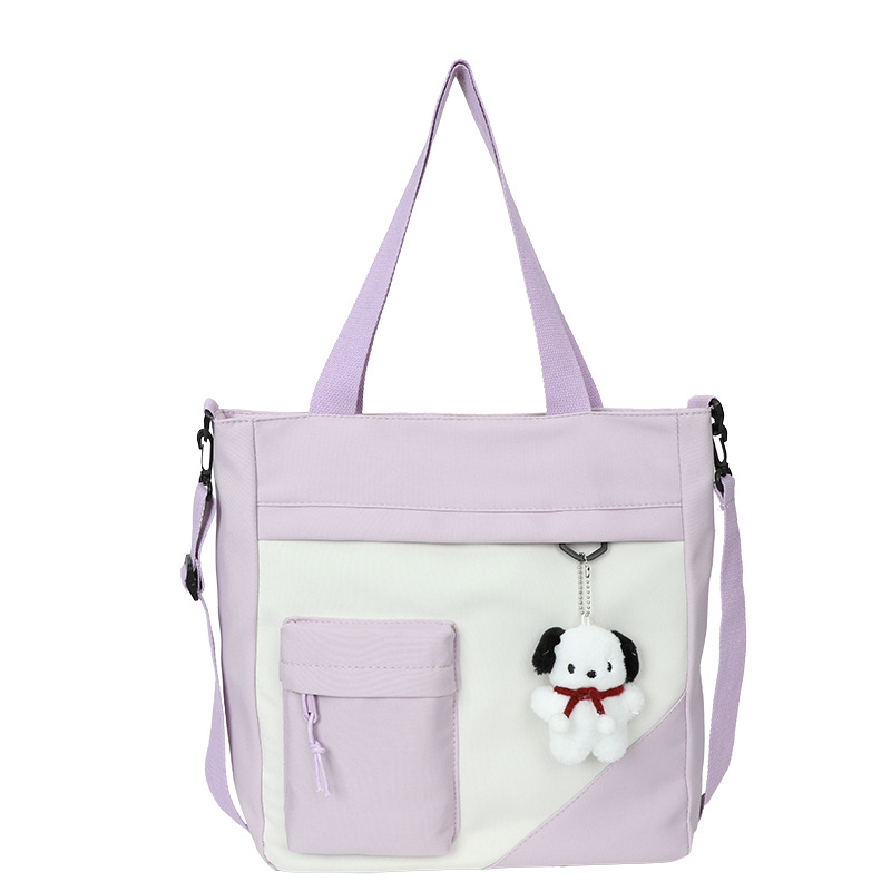 Japanese College Style Bag Female Student Large Capacity Class Commuter Shoulder Bag and Simple Casual Girl Crossbody Bag