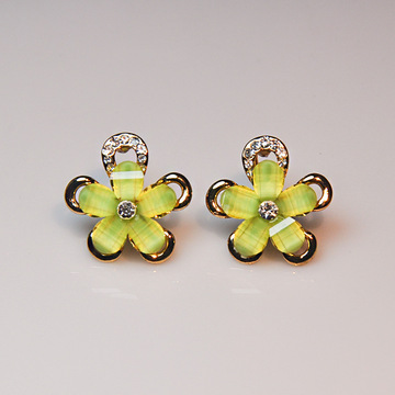 日韩版时尚个性花朵耳环女小众设计感轻奢耳扣耳钉饰品批发代发