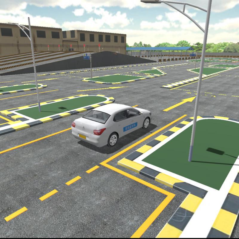 汽车模拟驾驶器训练机练车方向盘驾校学车神器驾考科目二三