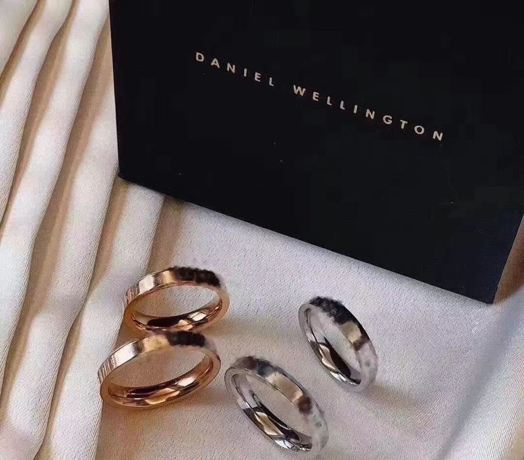 dw戒指经典款男女情侣闺蜜对戒简约时尚欧美指环送礼物情人节对戒