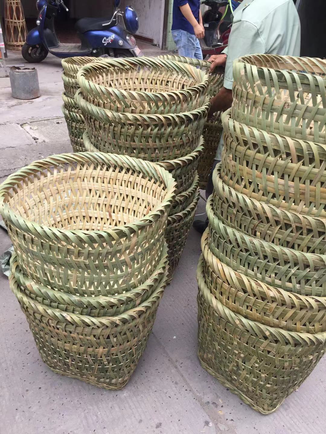 批发52cm竹背篓背兜收纳篮货运杂物筐 菜篮 竹编工艺品-阿里巴巴