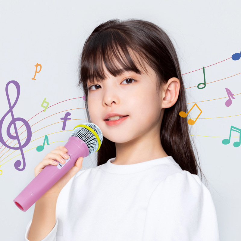 仿真假话筒道具模型模拟小主持人采访麦克风儿童舞台演出假唱用