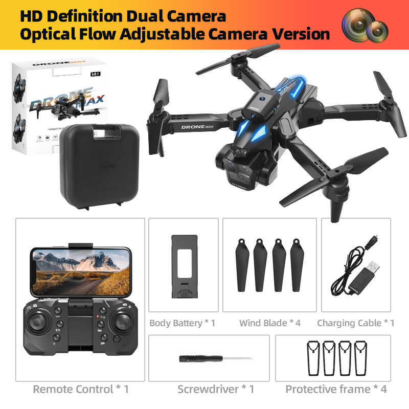 Cross-Border Hot-Selling C10 Uav Three-Camera Aerial Photography Ultra-Clear Four-Axis Aircraft Automatic Return Remote Control Aircraft Drone