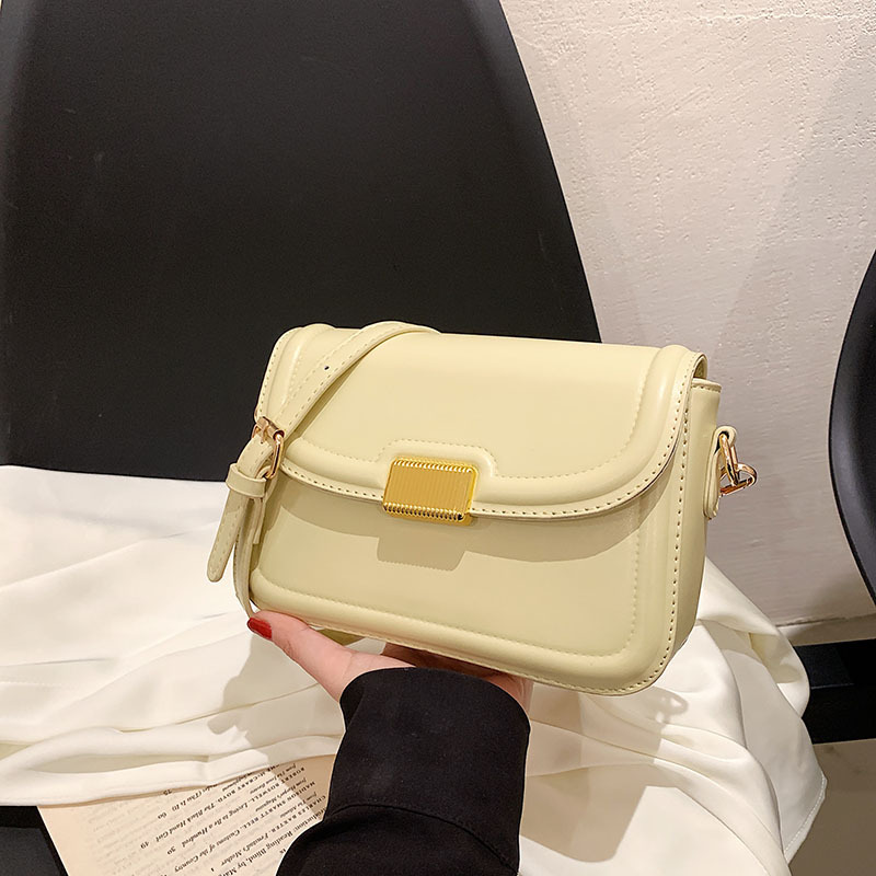 Niche Texture Crossbody Bag Women's Spring/Summer 2023 New Fashion All-Match Solid Color Simple Shoulder Small Square Bag