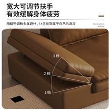 WT9P意式极简免洗科技布沙发客厅现代简约三人位布艺沙发2024新款