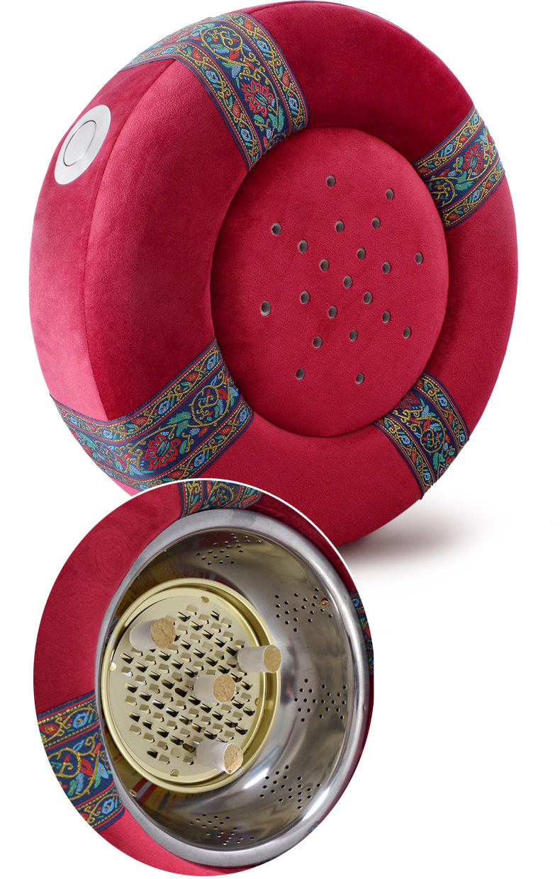 厂家批发艾灸蒲团 坐灸仪艾草灸具家用腹部熏凳坐熏仪 艾灸坐垫