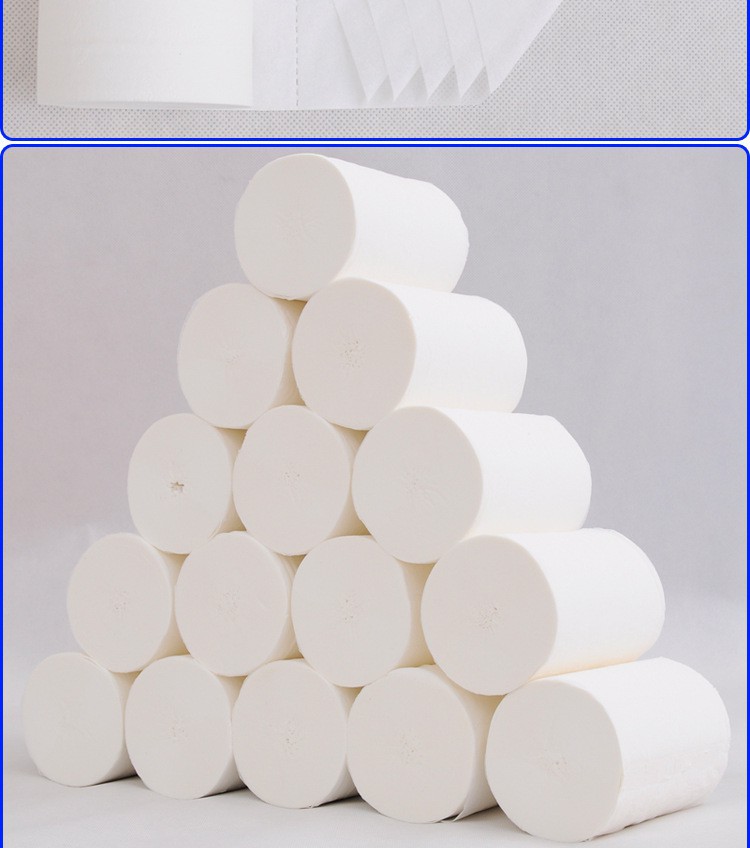 斤装卫生纸实心大卷纸可溶性厕纸可扔马桶大张大号家用侧纸十斤