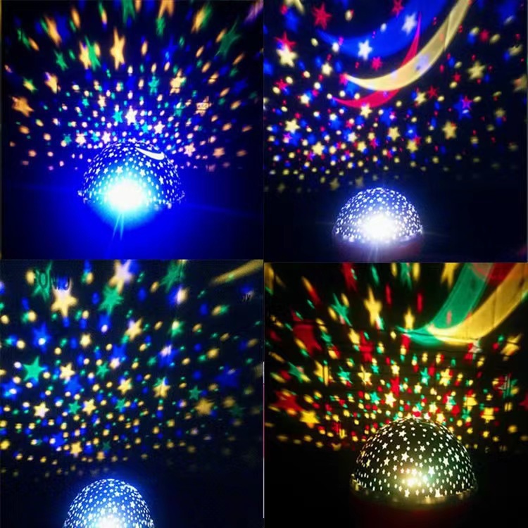 Mini Starry Sky Projection Small Night Lamp Projector Colorful Rotating Bedroom Projection Table Lamp