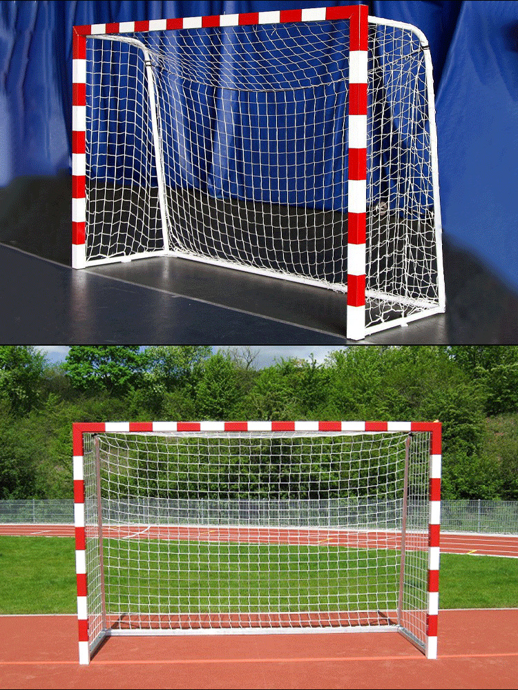 工厂直销标准手球门钢管铝合金手球球门网户外室内3*2米5人足球门