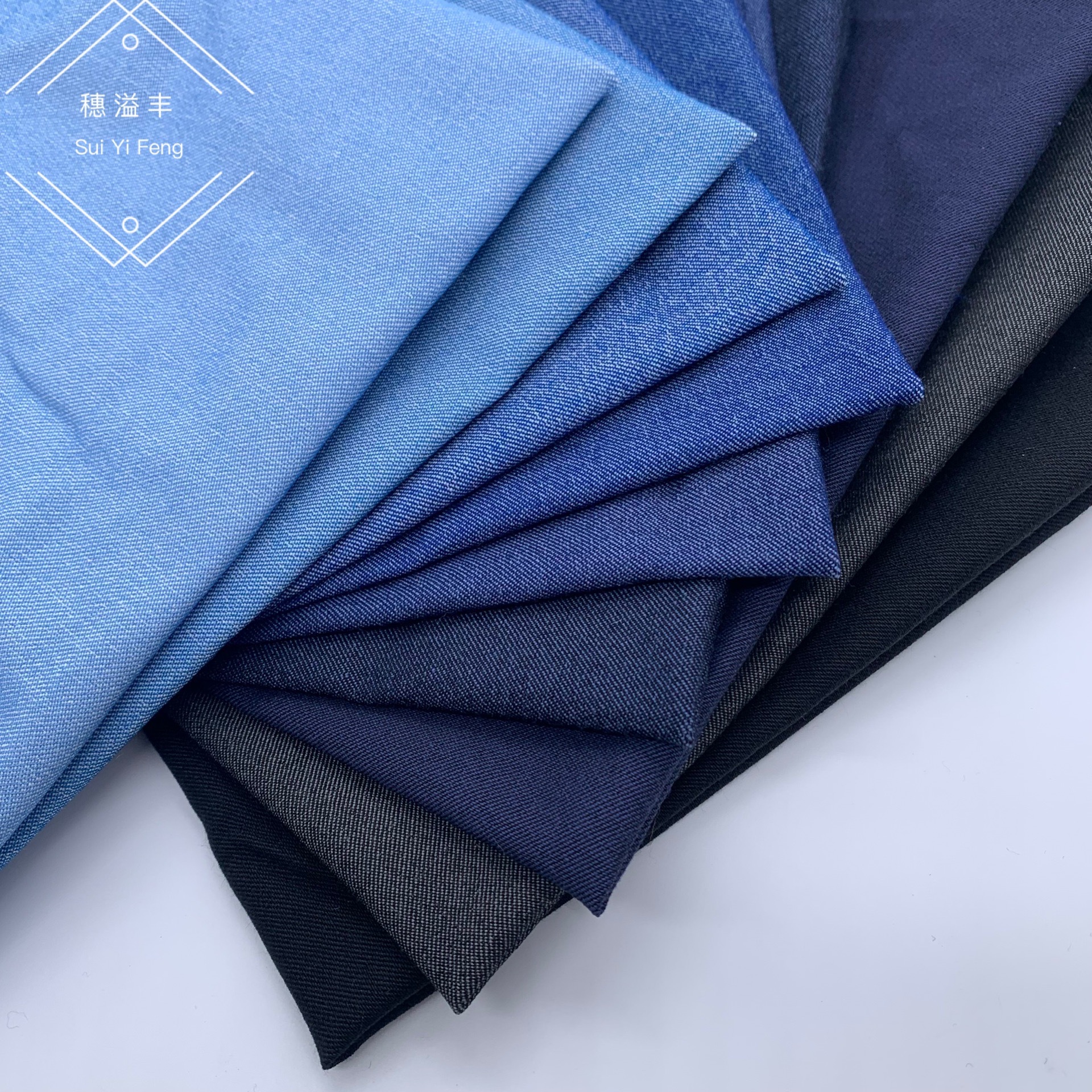 b-021#免洗仿天丝弹力牛仔布料 柔软舒适童装 男女装 连衣裙布料