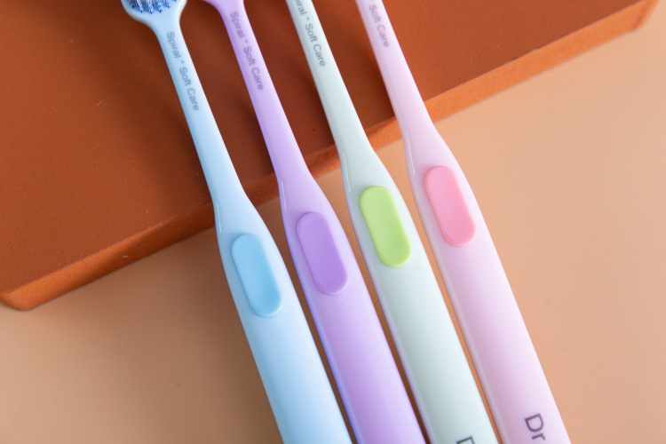 白大夫牙刷密植多孔螺旋柔丝细软毛日系宽头小头双植 家用成人