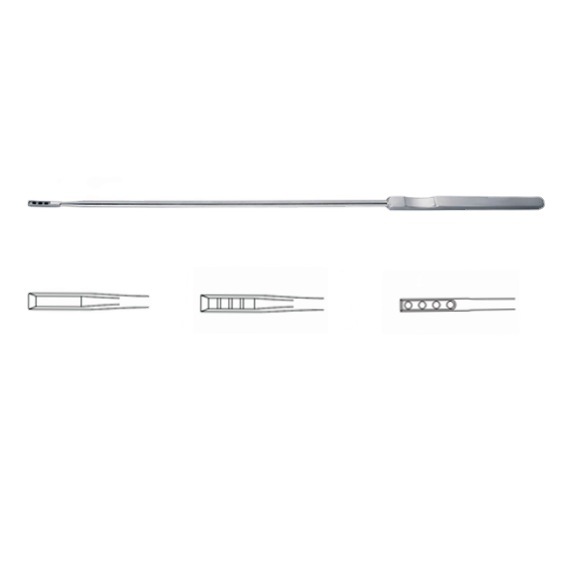 子宫刮匙宫颈活检刮匙栅格柔性硬杆镀金杆12mm40mm30mm