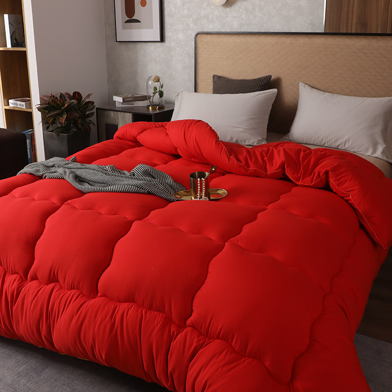 结婚大红色被子冬被加厚保暖春秋喜被芯10斤婚庆四季