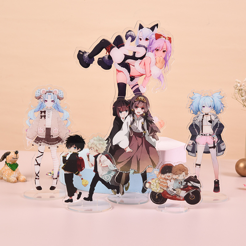 动漫周边亚克力立牌定 制漫展活动礼品摆件定 做明星双面人形立牌