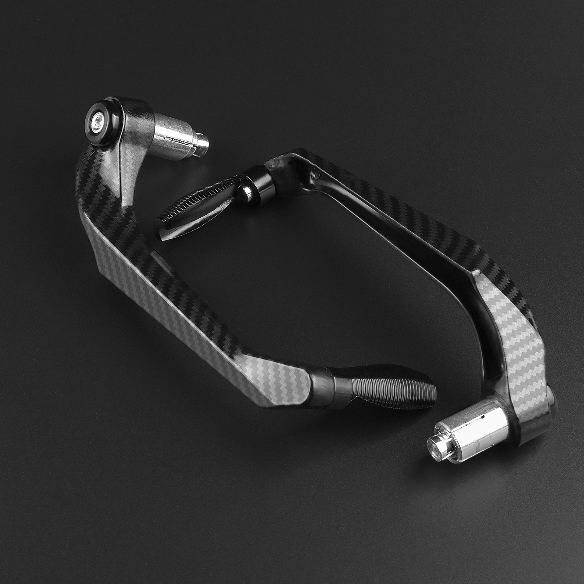 摩托车护弓改装铝合金防摔刹车护手越野街跑地平线牛角保护杆弓