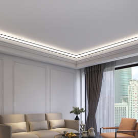 发光顶角线客厅卧室石膏线条吊顶线免开槽天花阴角修饰条灯带